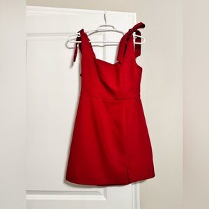 Lulu's Vibrant Red Mini Dress